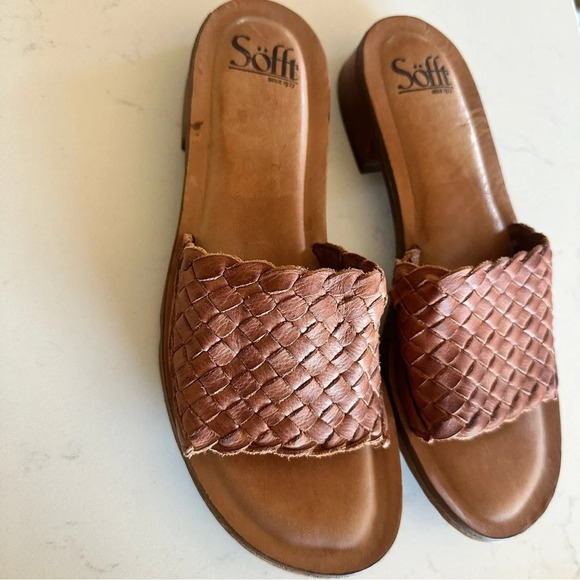 Sofft Ardee woven leather sandals in brown Size: 8 - Picture 3 of 7